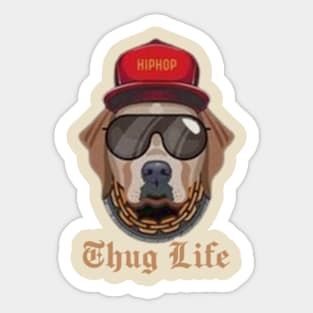 THUG LIFE DOG Sticker